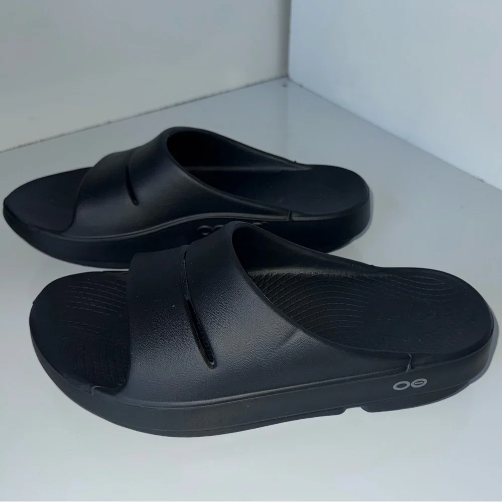 Oofos Ooahh Sandal Slide Recovery Footware Unisex Black Men's 5 Women's 7 EU 38 - Picture 1 of 4